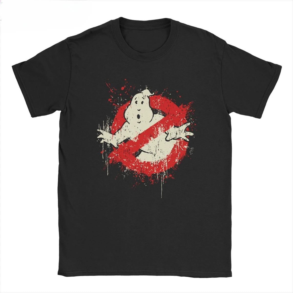 Ghostbusters Music Graphic T-Shirt - Funny Round Neck Short Sleeve Tee for Men-