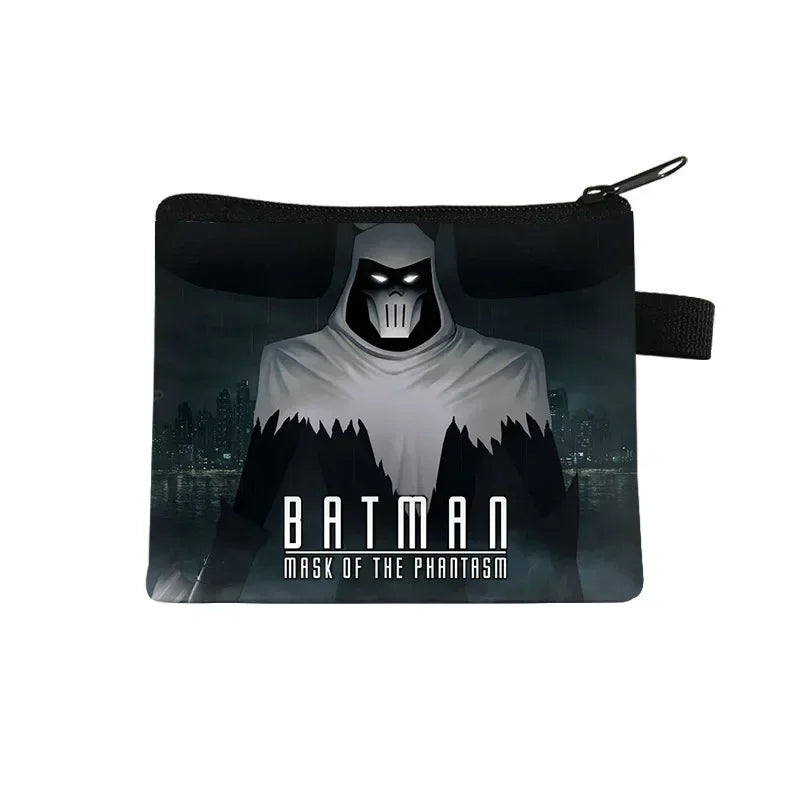 DC Anime Figure Justice League Batman Bruce Wayne Coin Purse Portable Card Case Coin Key Storage Bag Clutch Small Gifts-33-13.5x11 cm-