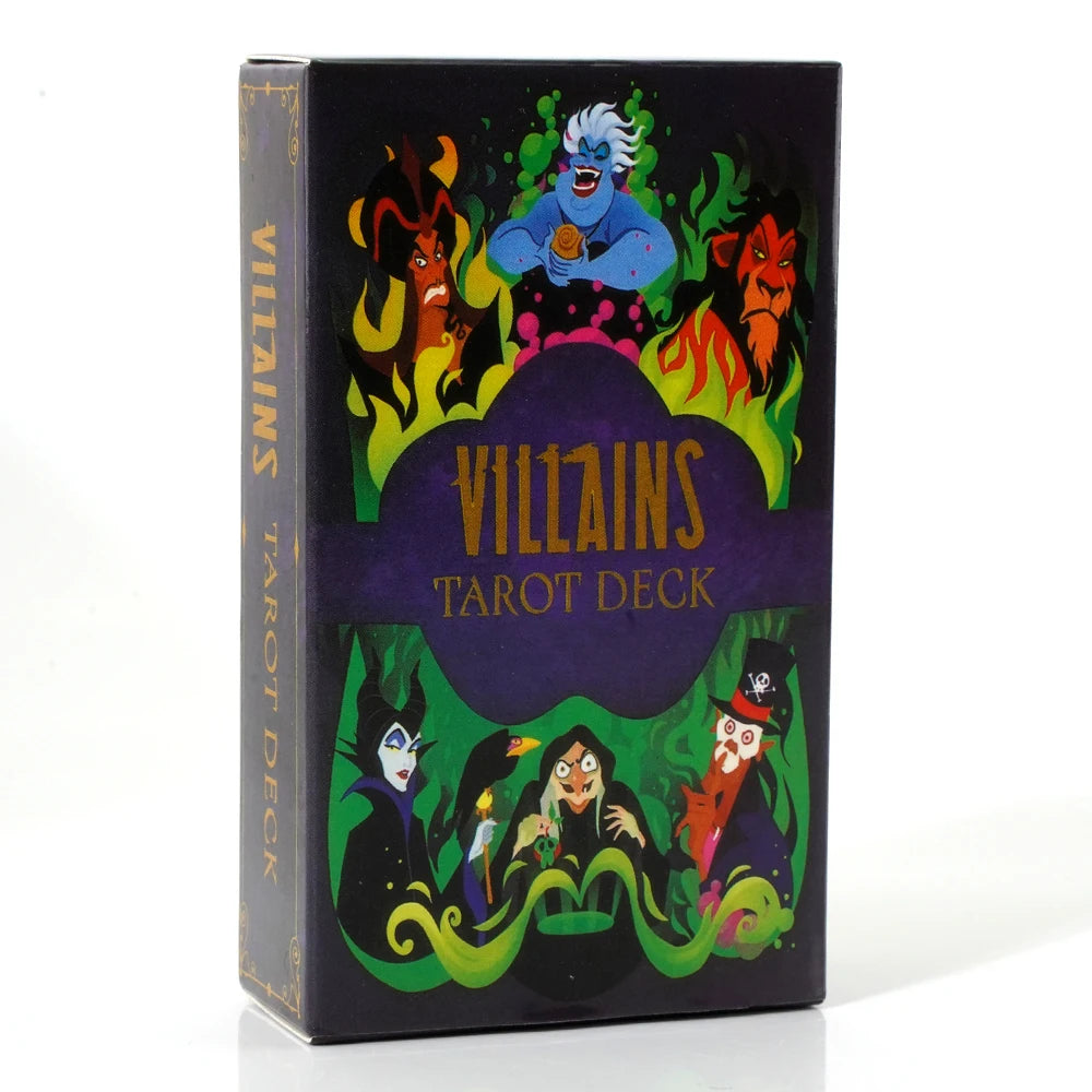 Villains Tarot Deck - 78 Cards Inspired by Labyrinth - Includes PDF Guidebook for Beginners-Light Grey-