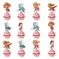 Paw Patrol Birthday Party Decorations Skye Pink - Paper Plates Cups Napkins Tableware Balloons - For Kids Baby Shower Party Supplies-24pcs cake topper-