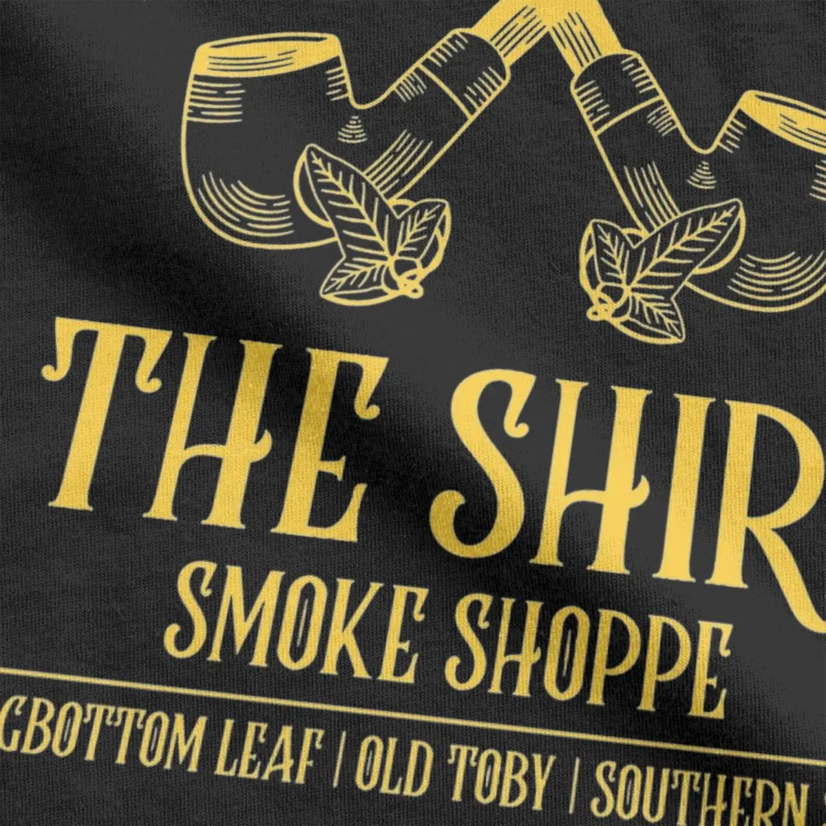 Men's T-Shirt - The Shire Smoke Shoppes - Lords of The Rings Tee - Cotton Short Sleeve Crewneck Plus Sizes-