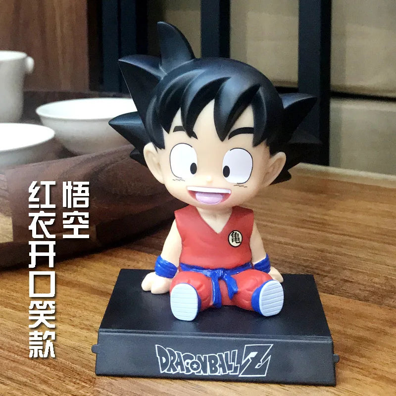 Dragon Ball Z Bobblehead Toy - Goku and Kuririn Action Figures - Fun Car Decorations-wu kong-