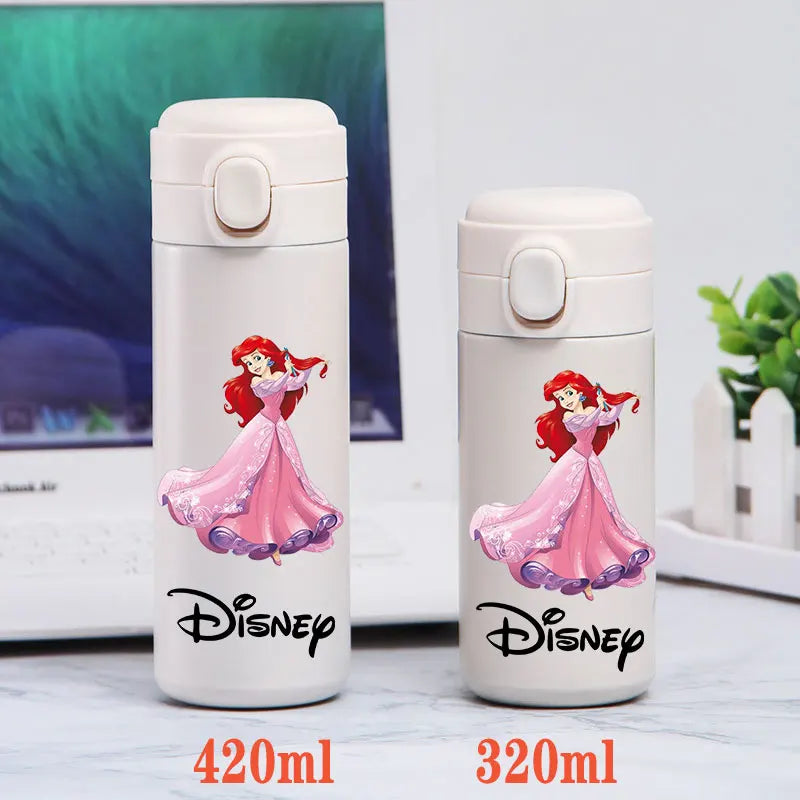 Disney Princess Thermal Bottle - 320ML/420ML Stainless Steel Outdoor Sports Water Cup Featuring Frozen Characters-GZ-B4-320ML-