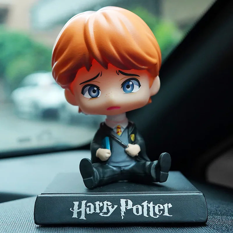 11cm Marvel The Avengers batman Car Doll Shaking Head Auto Interior Kawaii Tabletop Ornament Bobble Head Kids Toys Child Gift-21-