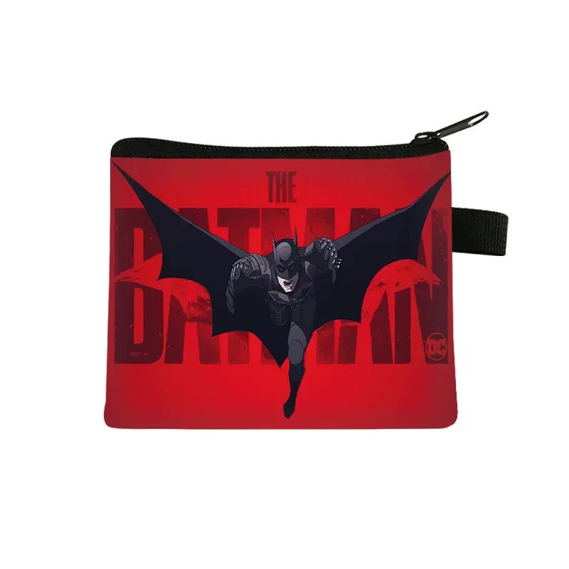 DC Anime Figure Justice League Batman Bruce Wayne Coin Purse Portable Card Case Coin Key Storage Bag Clutch Small Gifts-38-13.5x11 cm-