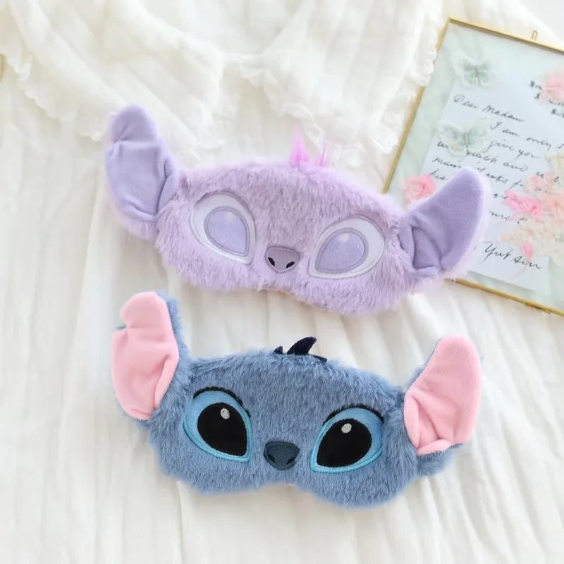 Stitch Cartoon Sleep Eye Mask - Cosplay Blue Shading Blindfold Kids Party Birthday Gift-