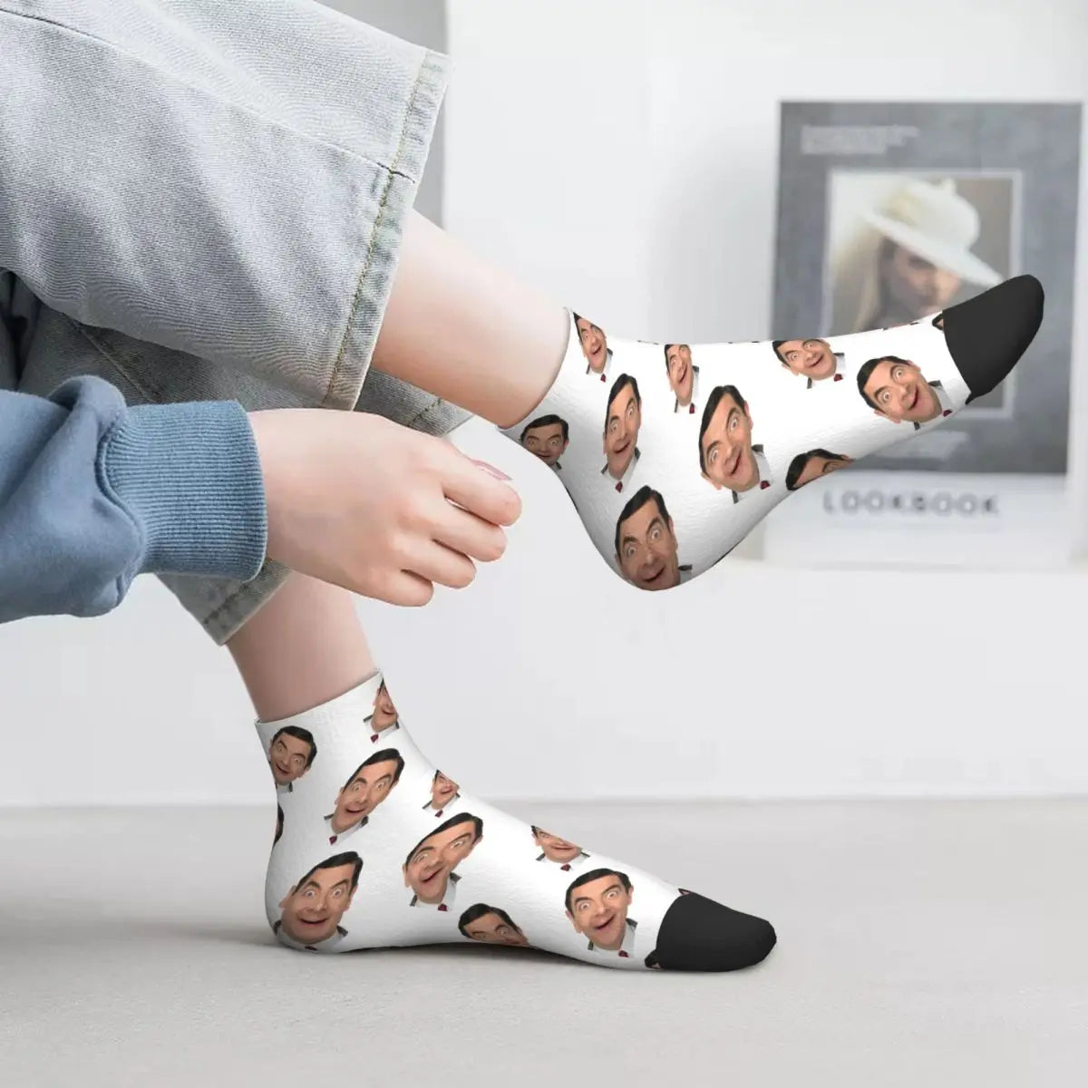 High-Quality Mr. Bean - Long Socks - All Seasons - Perfect Unisex Christmas Presents-