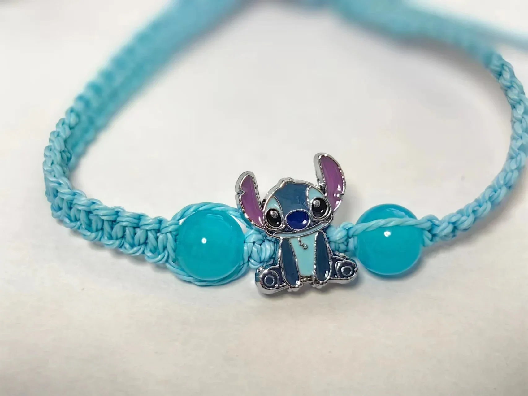 Stitch Cartoon Wristband Bracelet - Lilo & Stitch Anime Jewelry Gift for Girls Boys Kids-