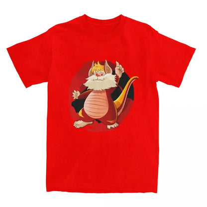 Snarf T-Shirt - Men Women Thundercats Panthro - 80s Retro Cartoon Cotton Tee-Red-6XL-