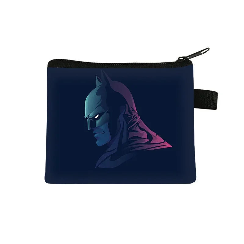 DC Anime Figure Justice League Batman Bruce Wayne Coin Purse Portable Card Case Coin Key Storage Bag Clutch Small Gifts-40-13.5x11 cm-