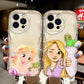 Disney Rapunzel Phone Case for iPhone 15 14 13 12 11 - Wave Oil Cover for Protection-