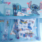 7pcs Stitch Stationery Bag Set - Anime Kids Pencil Box Stickers Figure Toys Gift Set-