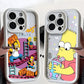 Simpsons Case for Apple iPhone 11 15 Pro Max 14 Plus 13 12 - Shockproof Protective Shell, Silicone Cover-