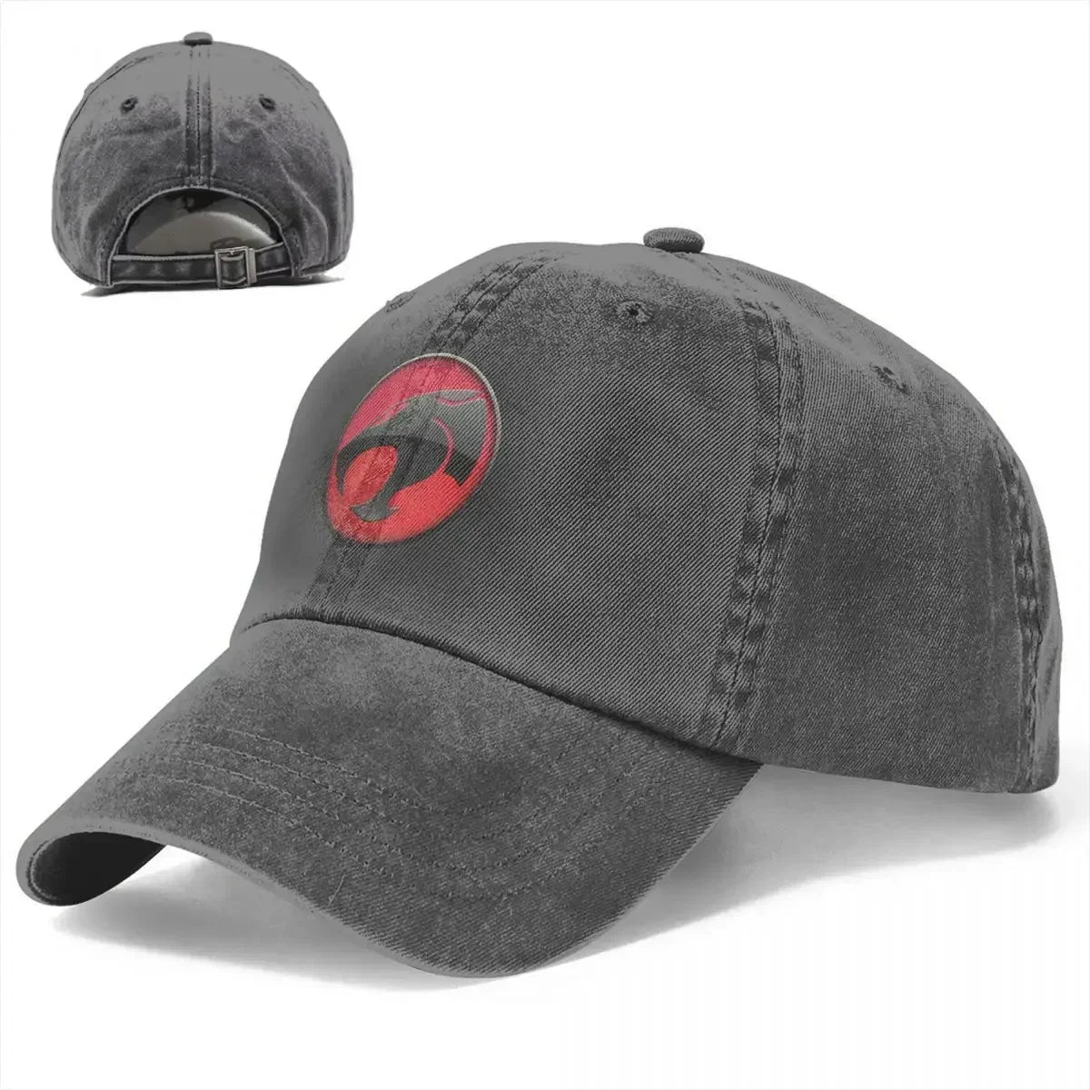 Denim Thundercats Logo Cap - 80s Retro Snapback - Unisex Cheetara Hi-Man Hat-