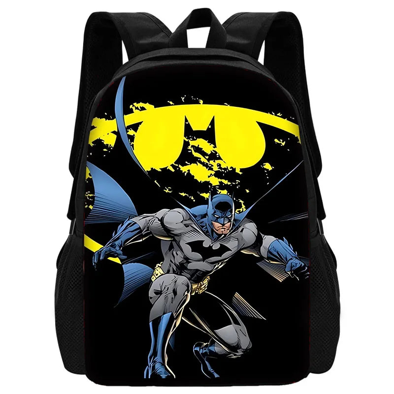 Super Hero B-BatmanS LOGO Child School Backpack With Shoulder Bag Pencil Bags School Bags for Boys Girls Best Gift-BB-198BBHJJ9A7-