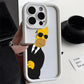 Funny Disney Simpsons Phone Case for iPhone 11 15 Pro Max 14 - Shockproof Silicone Funda Cover-UUAND01-for iPhone 11ProMax-