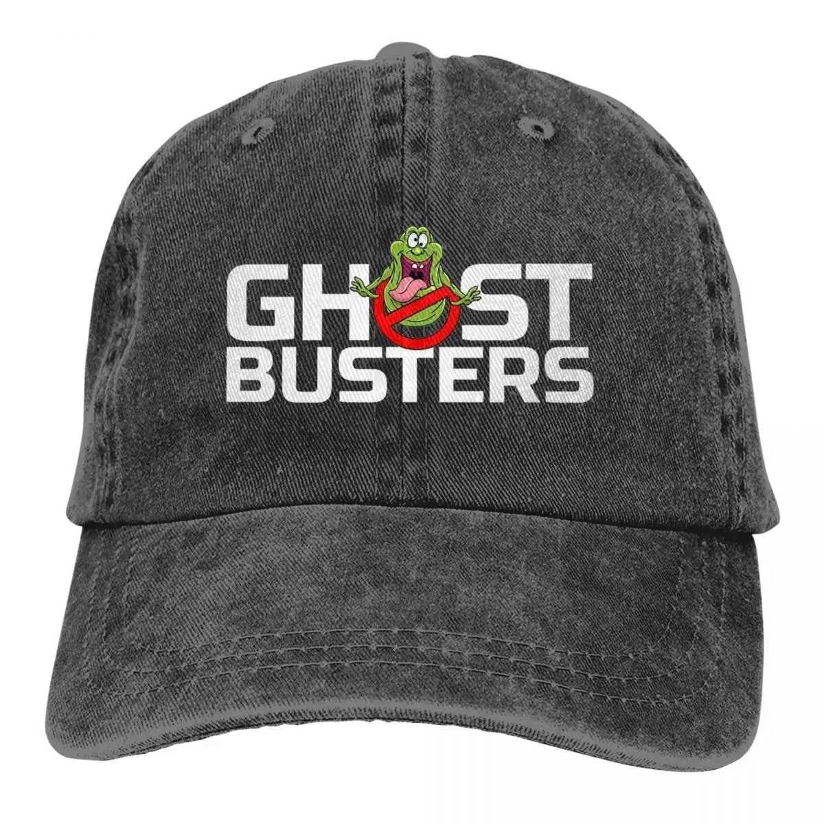 Classic Ghostbusters Denim Dad Hat - Distressed Unisex Baseball Cap for Running or Golf-