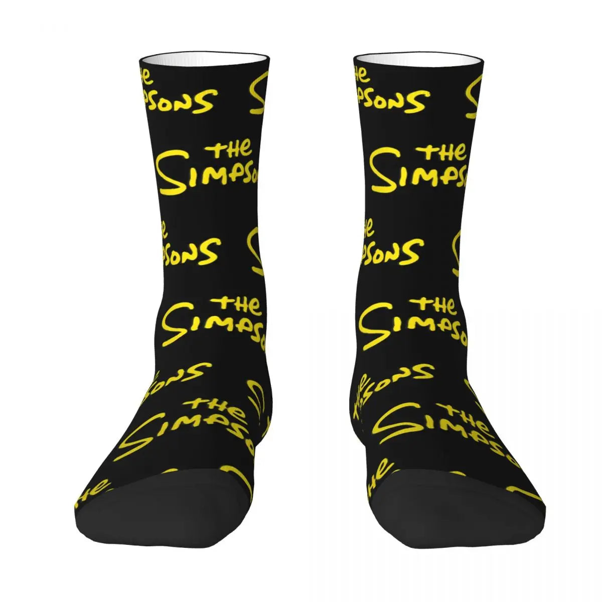 Simpsons Logo Non-Slip Socks - Soft and Breathable Autumn Socks - Fun Fav Cartoon Gift for Husband or Boyfriend-