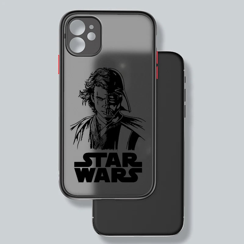 Disney Star Wars Battleship Frosted Translucent Case for iPhone 15 14 13 - Soft, Protective, Mini Cover-iPhone 15 Pro-FA9302HES-