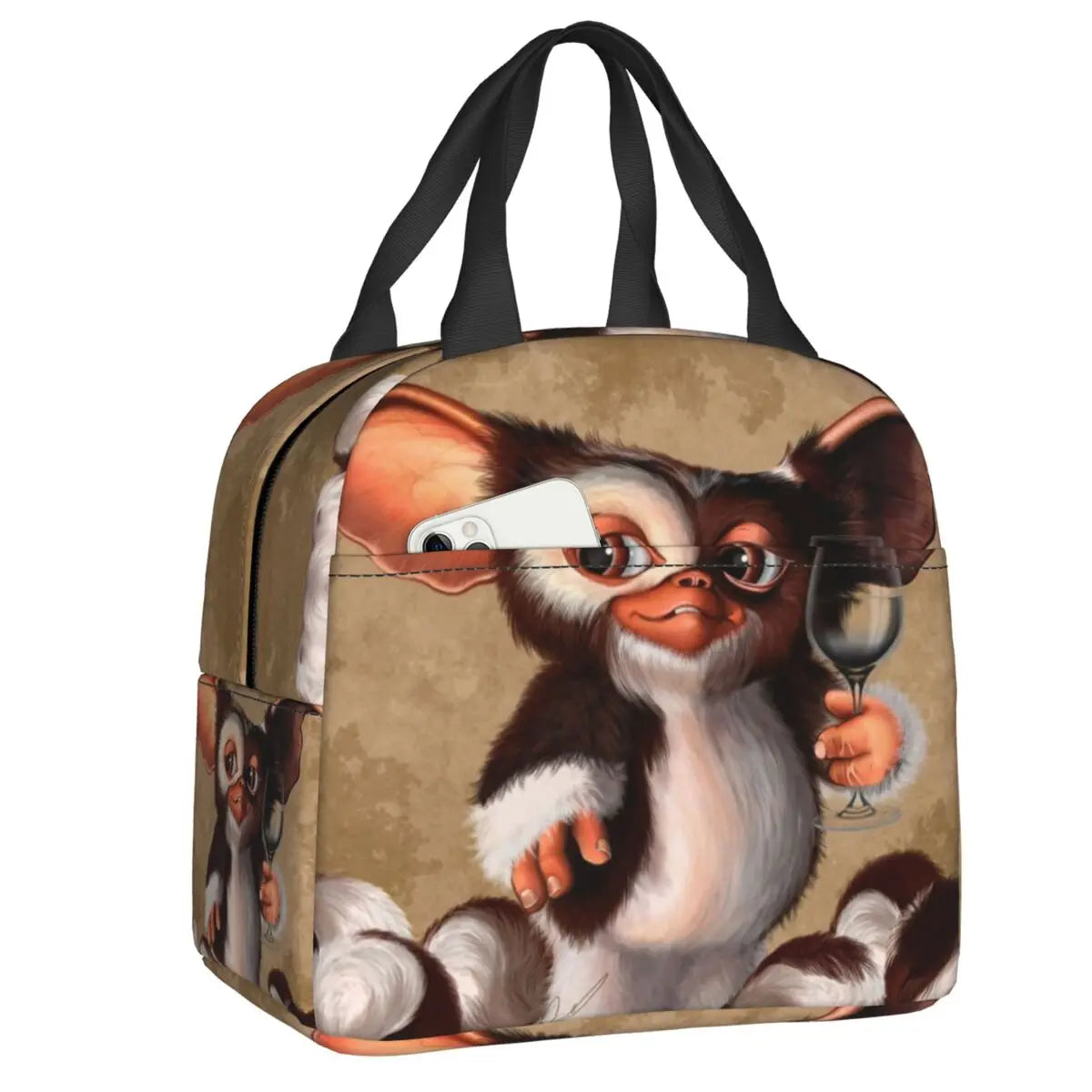 Custom Gizmo Mogwai - Gremlins Lunch Bag - Reusable Cooler - Thermal Insulated Lunch Box - For Outdoor Camping - Picnic Food Tote Bags-7-22x20x13cm-