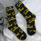 Simpsons Logo Non-Slip Socks - Soft and Breathable Autumn Socks - Fun Fav Cartoon Gift for Husband or Boyfriend-