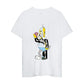 The Simpsons Couple T-Shirts - Cotton Short Sleeve Tops - Matching Clothes for Boyfriend and Girlfriend-white 2-L-