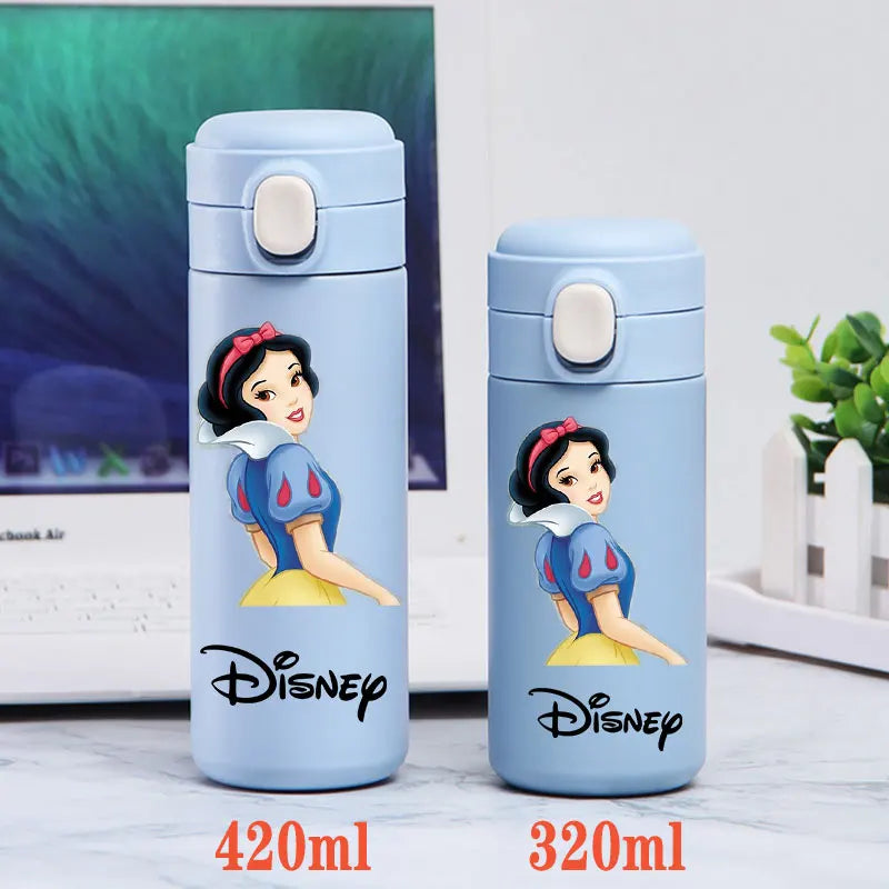 Disney Princess Thermal Bottle - 320ML/420ML Stainless Steel Outdoor Sports Water Cup Featuring Frozen Characters-GZ-L17-420ML-