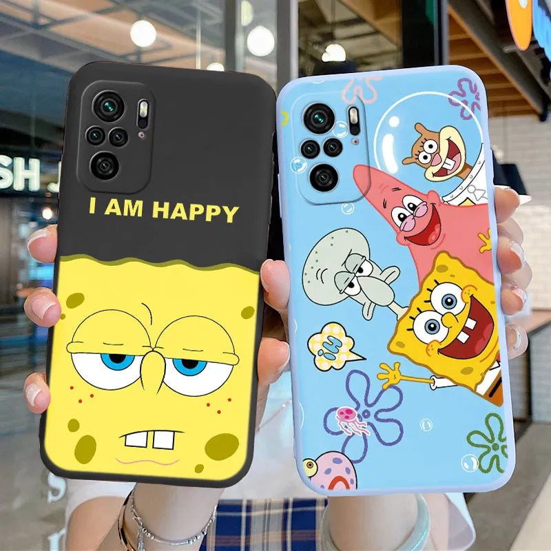 Sponge Bob Square Pants - Patrick Star Phone Cover For POCO M5S - Back Cover Soft Silicone - For Xiaomi POCOM5S M5 S - PocoM5 S Fundas Bag - Xiaomi Poco M5S - Anime Fan Gift-