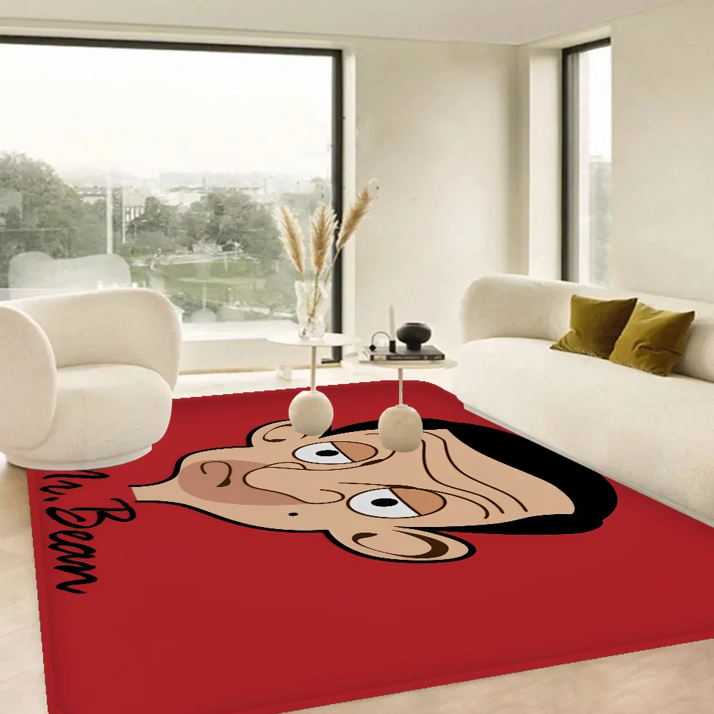 Mr. Bean Door Mat – Washable Non-Slip Area Rug for Living Room, Kitchen, or Bedside Use-z4-100x150 cm-