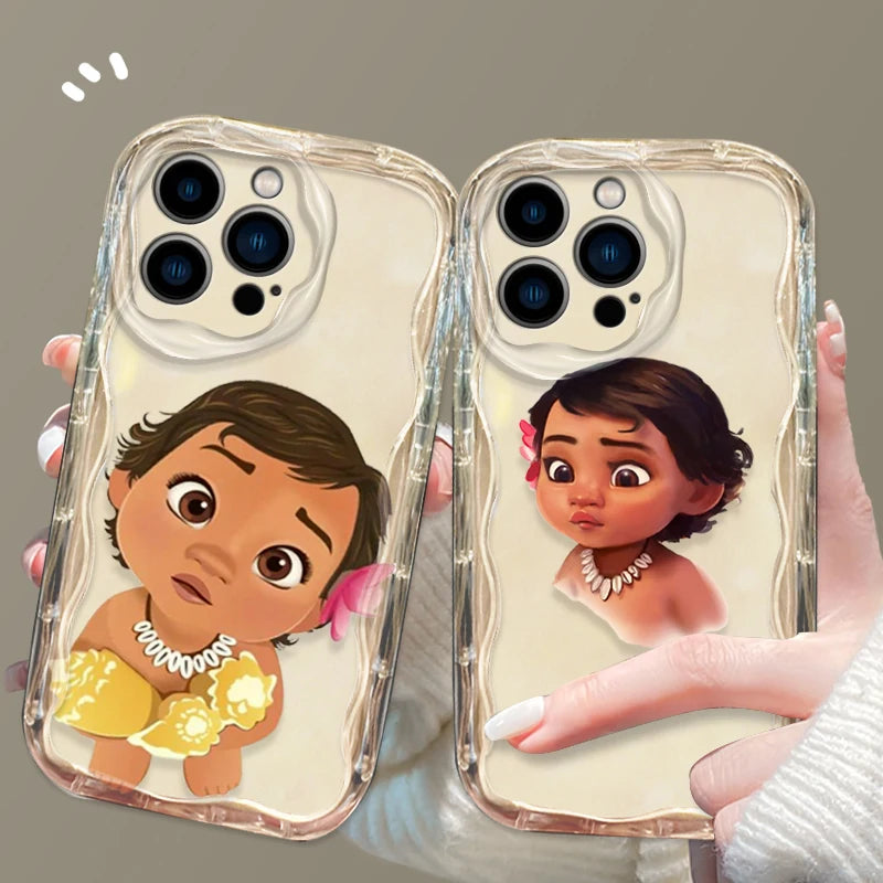 Disney Princess Moana Cover for iPhone 15 14 13 12 11 - Wave Oil Phone Case-