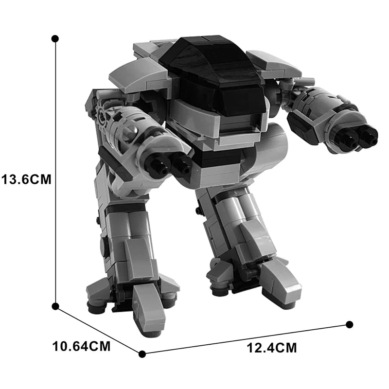 ED-209 RoboCop Building Block Model - UCS Scale Mechanical Robot MOC Gift-269 pcs-CHINA-