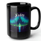 Sadity Black Mug (15oz) - games in arcades-15oz-