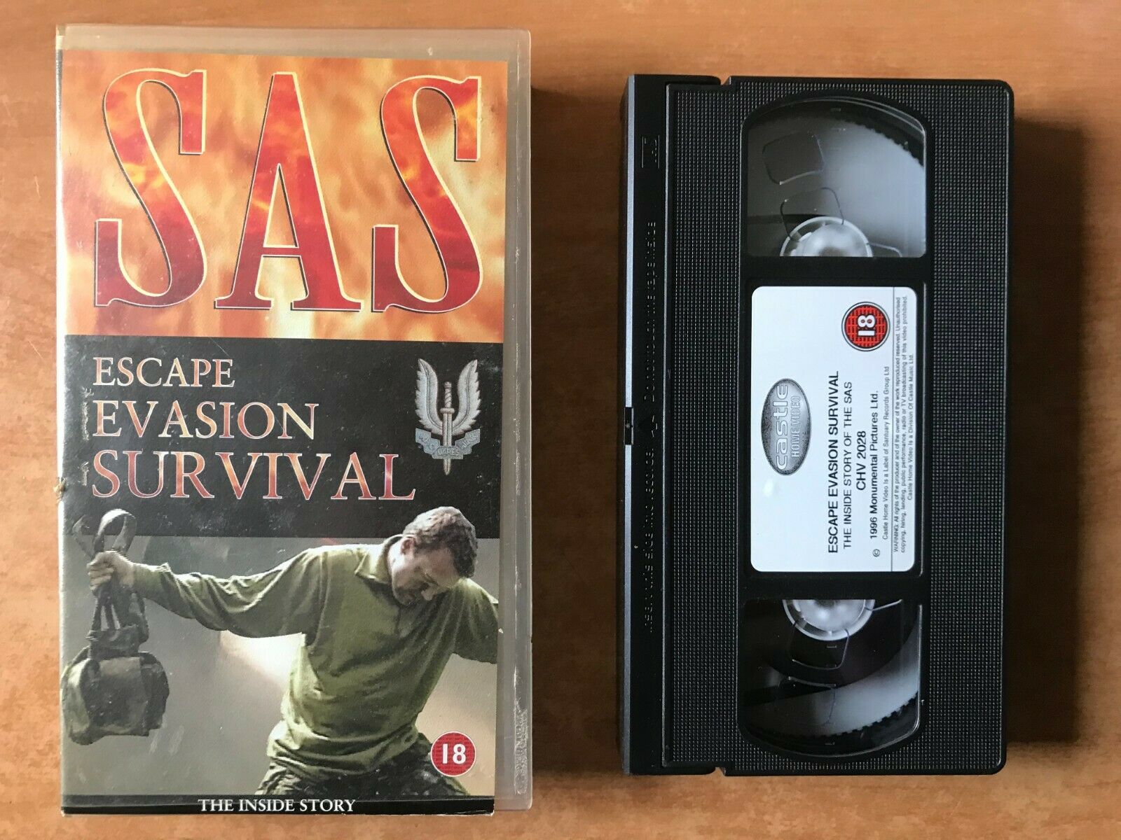 SAS: Escape Evasion Survival (The Inside Story); [Barry Davies B.E.M.) Pal VHS-