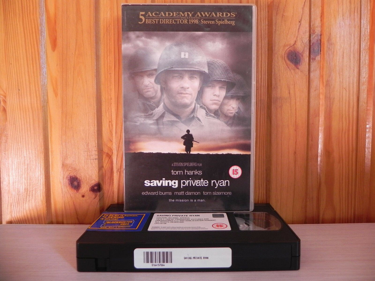 SAVING PRIVATE RYAN - 1999 Release - Ex-Rental - Mel Gibson - World War 2 - VHS-