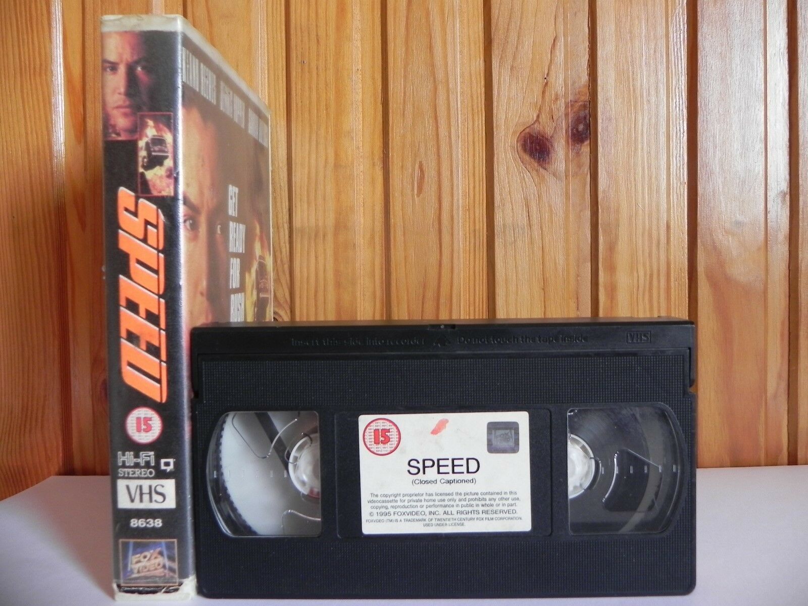 SPEED: - Large Box - Fox Video - Thriller - Keanu Reeves - Sandra Bullock - VHS-