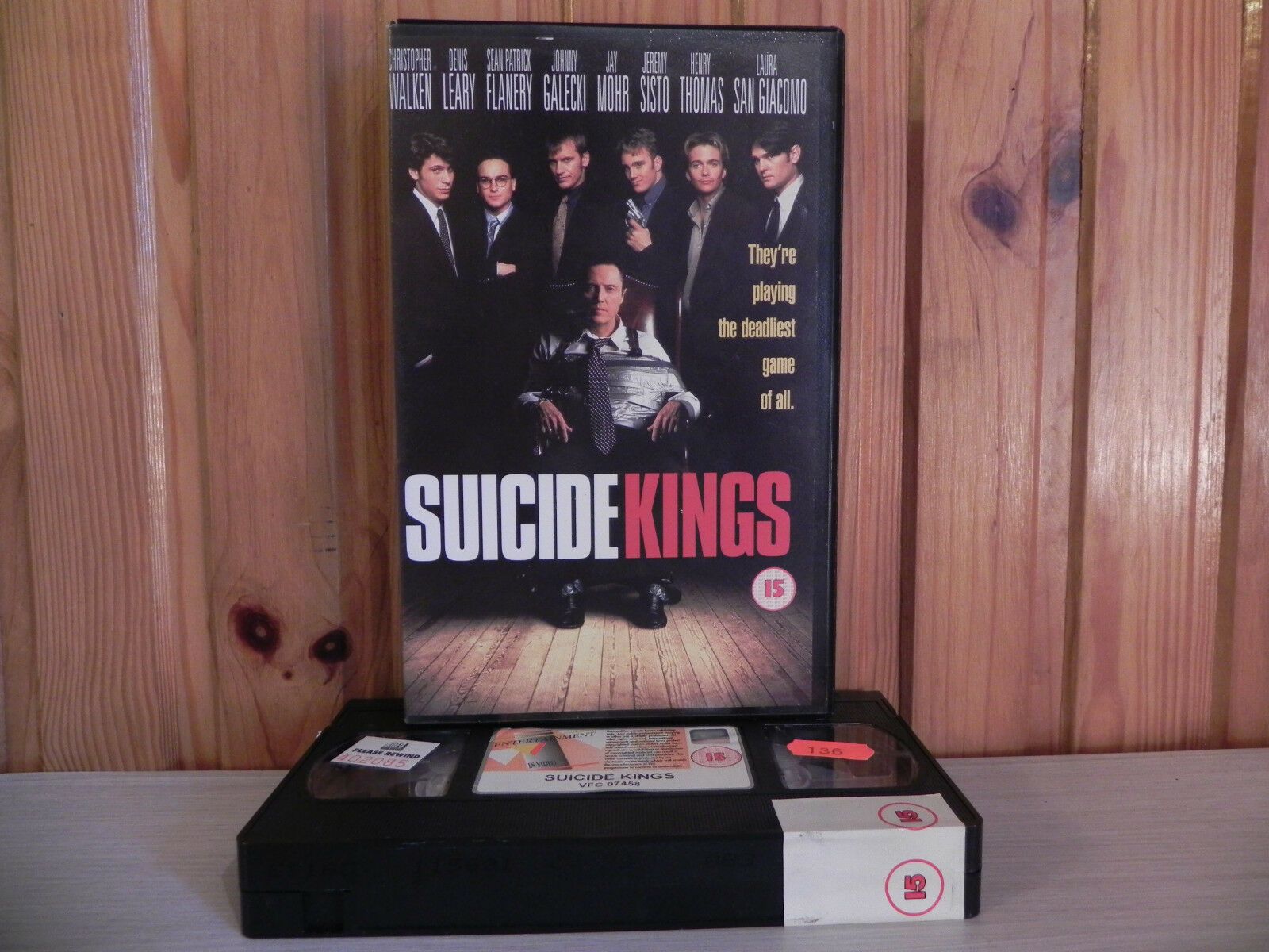 SUICIDE KINGS - Walken - Kidnap Action - 102 Mins - Big Box - Ex-Rental - VHS-