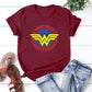 Wonder Female T-Shirt - Mother's Day Gift - Superhero Mama Tee-Burgundy-XL-