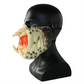 Halloween Predator Latex Half-Face Mask - Scary Cosplay Costume for Adults-