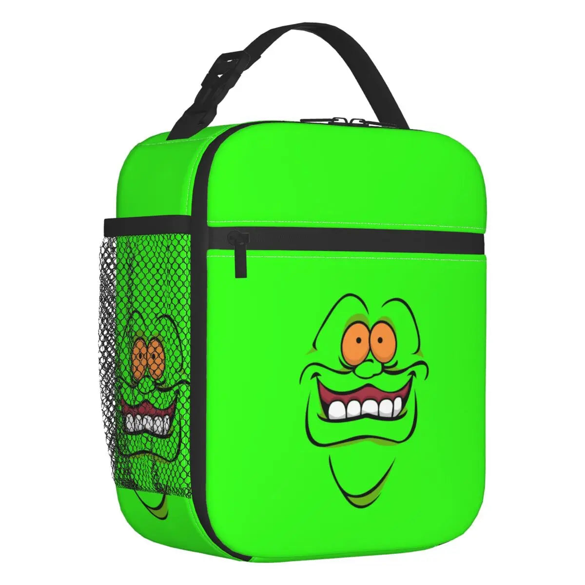 Ghostbusters Slimer Lunch Bag - Portable and Multifunctional - Green Ghost Supernatural Movie Box-2-Lunch Bag-