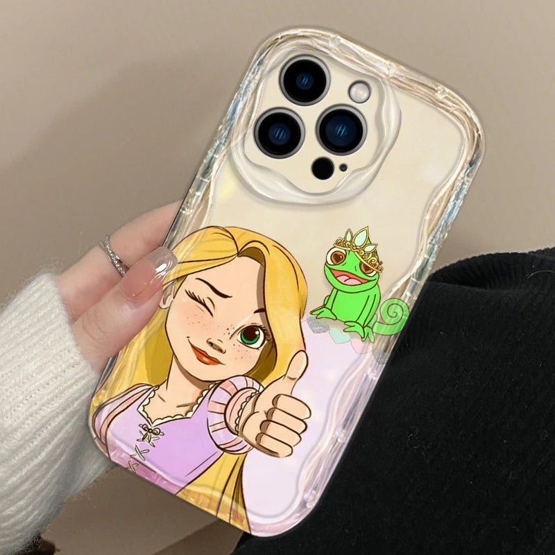 Disney Rapunzel Phone Case for iPhone 15 14 13 12 11 - Wave Oil Cover for Protection-iPhone 7-WA9802CLE-