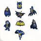 8Pcs Superheroes Batman Shoe Charms for Clogs Bubble Slides Sandals PVC Shoe Decorations Buckle Accessories for Kids-8pcs-