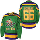 Mighty Ducks Jersey - Charlie Conway #96 - Adam Banks #99 Ice Hockey Retro Sweater-66 Bombay Green-XL-