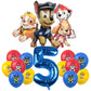 PAW Patrol Birthday Party Decoration Kids Toy Hat Gift - Aluminum Foil Balloon Disposable Tableware - New Banner Boy Event Supplies-Balloon Suit 5-17pcs-