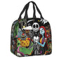 Tim Burton Christmas Lunch Box - Skull Jack Reusable Cooler - Perfect for Halloween-10-22x20x13cm-