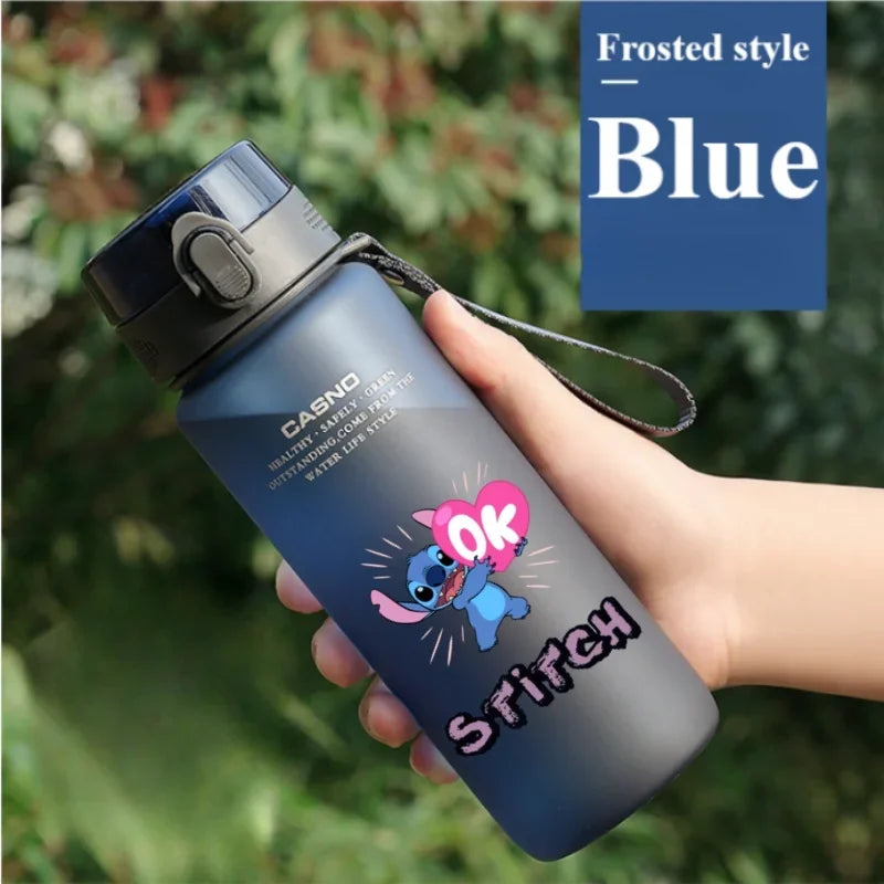 1000ML Stitch Water Cup Bottle - Cartoon Plastic Large Capacity Outdoor Sports Gift-25-560ML-