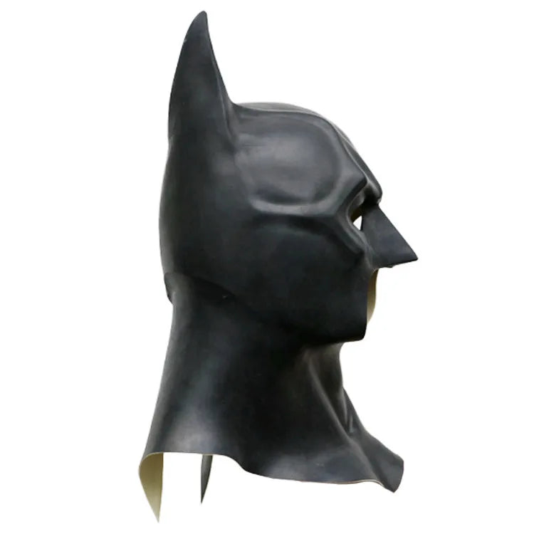 Dark Knight Batman - Latex Mask - Full Head Cosplay - Halloween Party Decoration Prop-black-