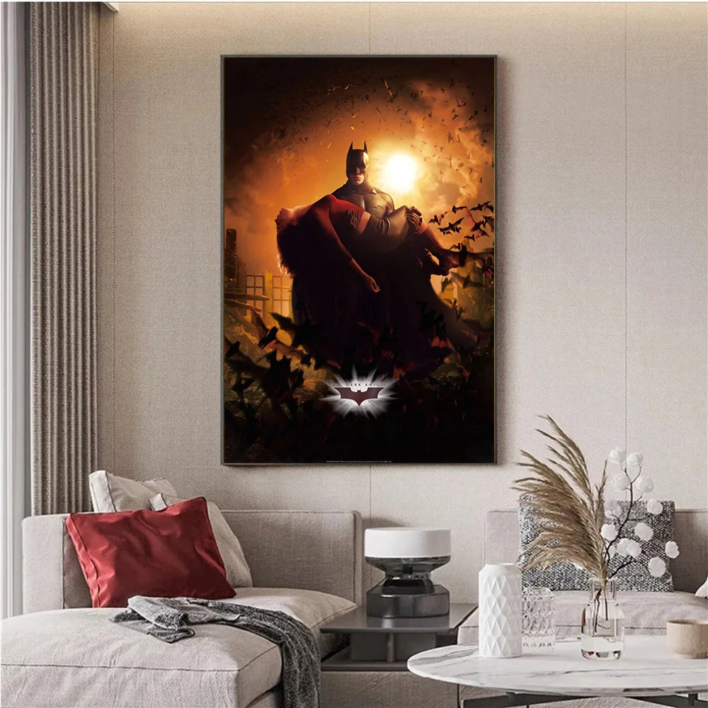 Superheroes Popular DC Movies Batman Begins Prints Poster Canvas Painting Modern Wall Art Picture Living Room Bedroom Home Decor-