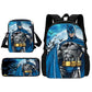 Super Hero B-BatmanS LOGO Child School Backpack With Shoulder Bag Pencil Bags School Bags for Boys Girls Best Gift-TZ-198HJJ9A2-