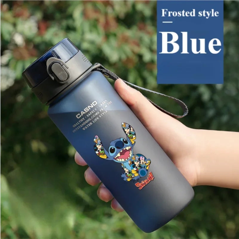 1000ML Stitch Water Cup Bottle - Cartoon Plastic Large Capacity Outdoor Sports Gift-13-560ML-