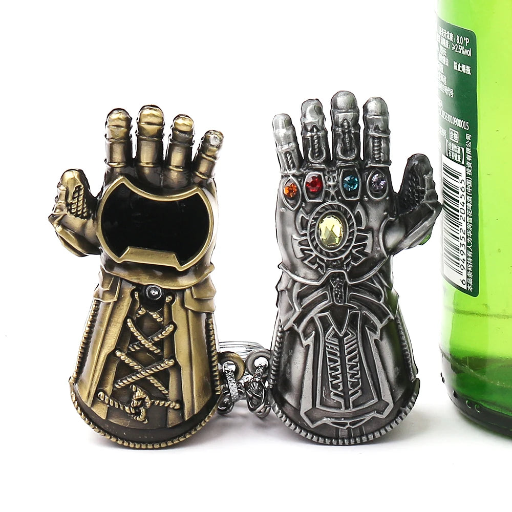 Marvel Thanos Gauntlet Keychain - Portable Beer Opener and Wedding Favor-